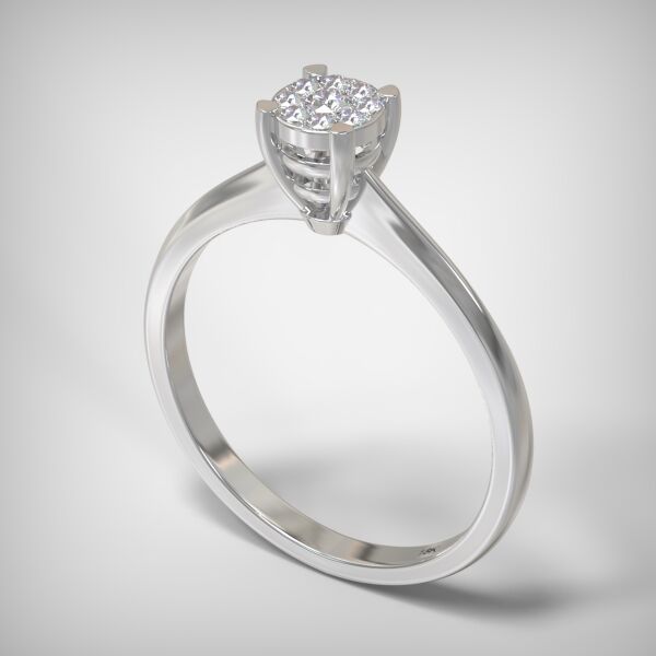 Invisible ring EM045-0.14ct